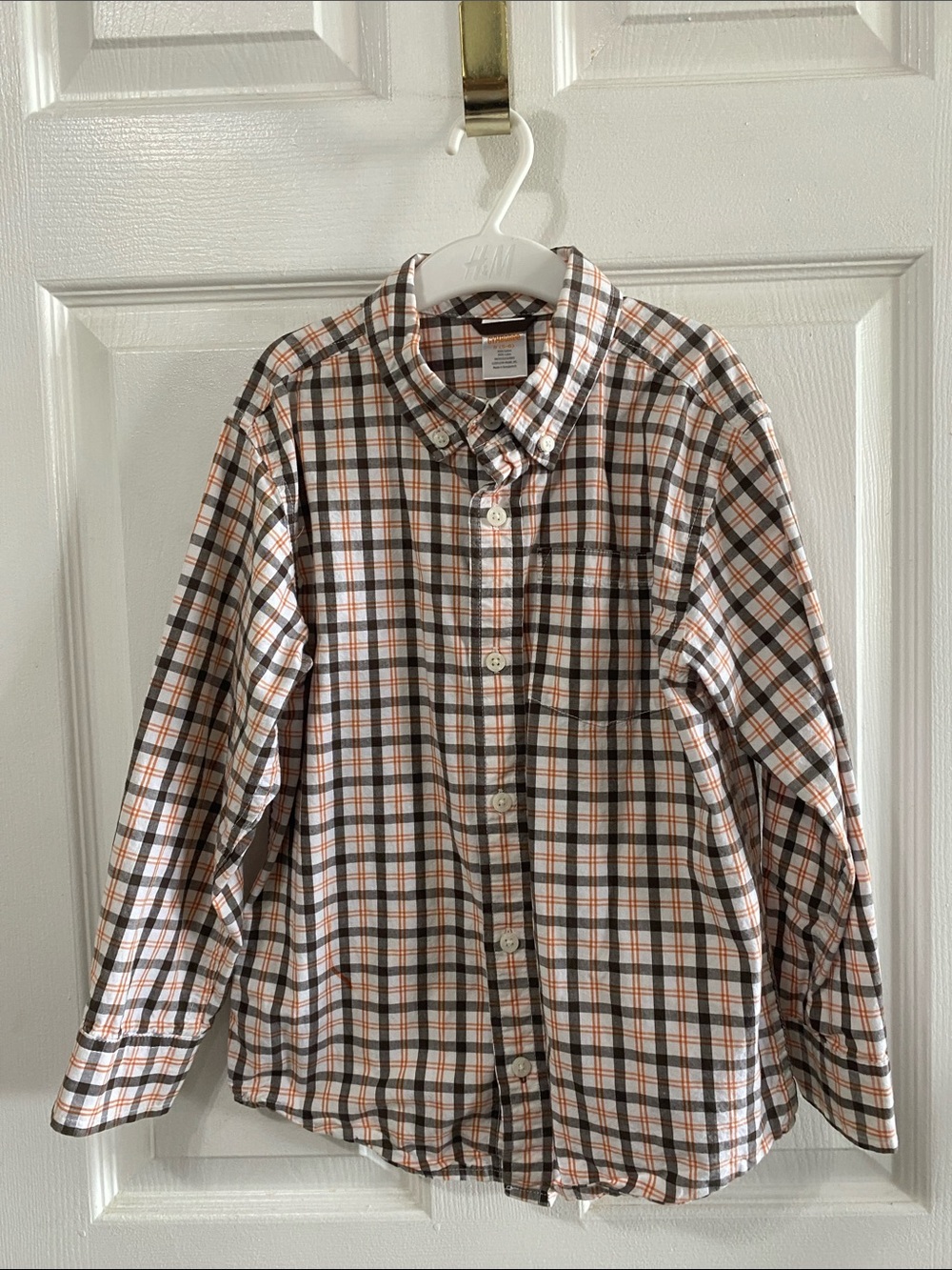 Gymboree Boys Plaid Button-Down Shirt EUC Size 5-6